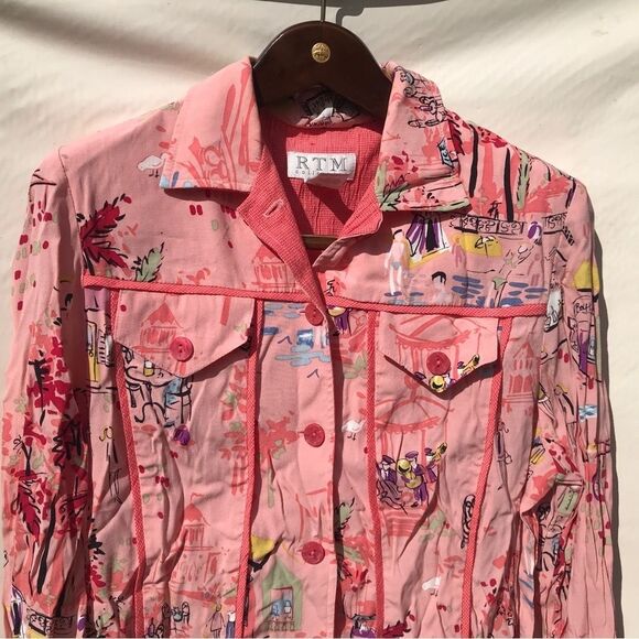 RTM Collection Womens Jacket Multicolor pink size 10 - Picture 2 of 5